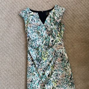 Adrianna Papell Multi Color Formal Midi Dress (2)